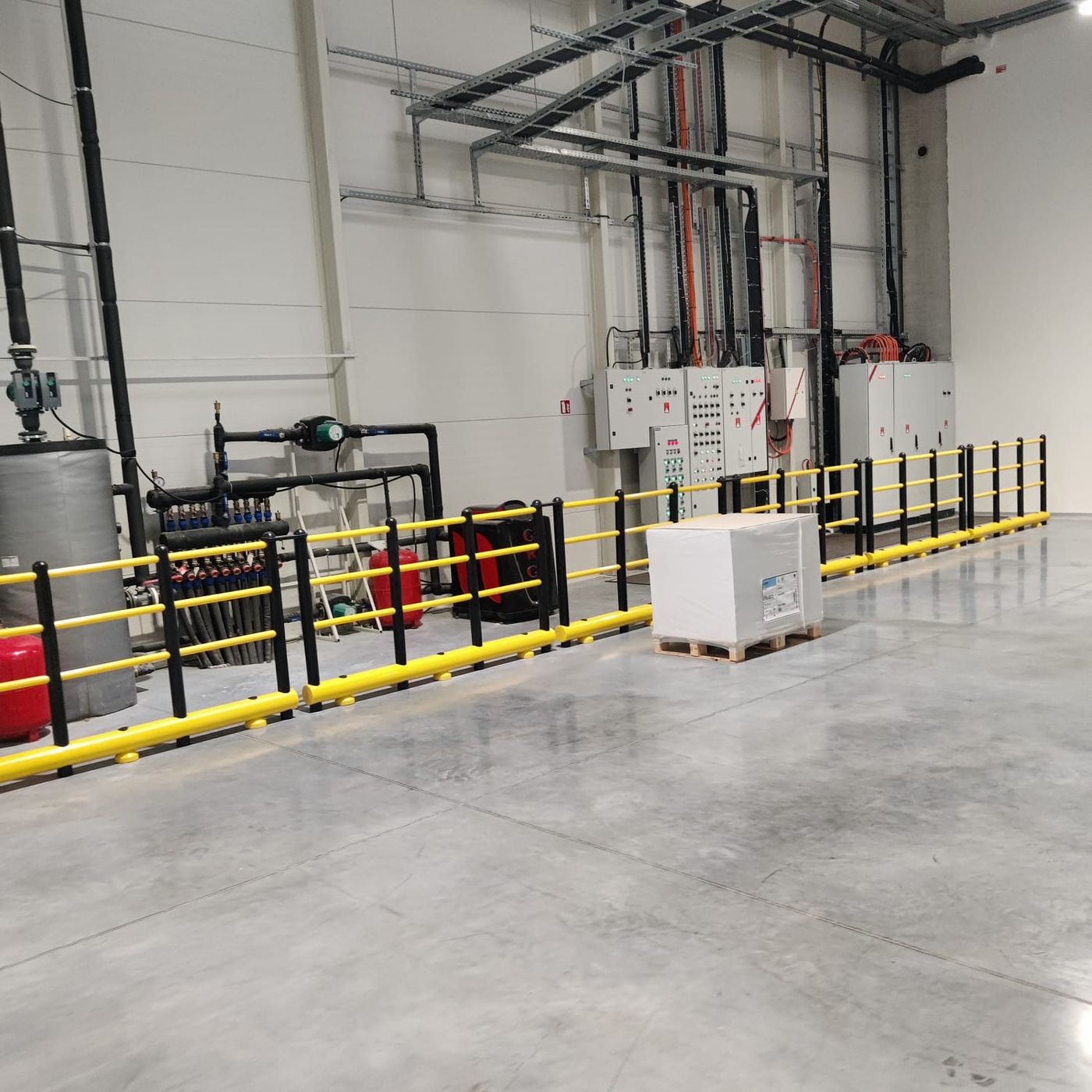 Protecciones instaladas en una planta